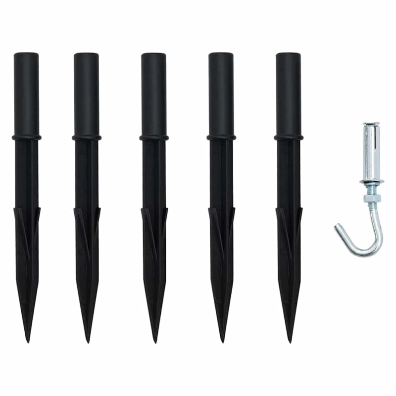 vidaXL LED Ziemassvētku koks ar zemes mietiem Daudzkrāsains 182 cm