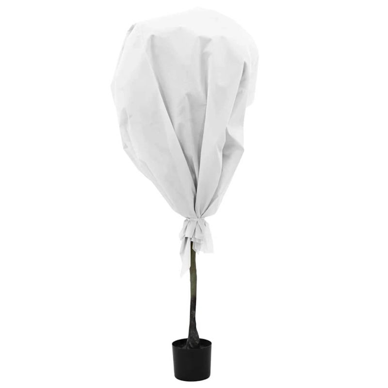 vidaXL Sals aizsardzības augu flīss Balts 100 x 3,2 m Nesintētā auduma