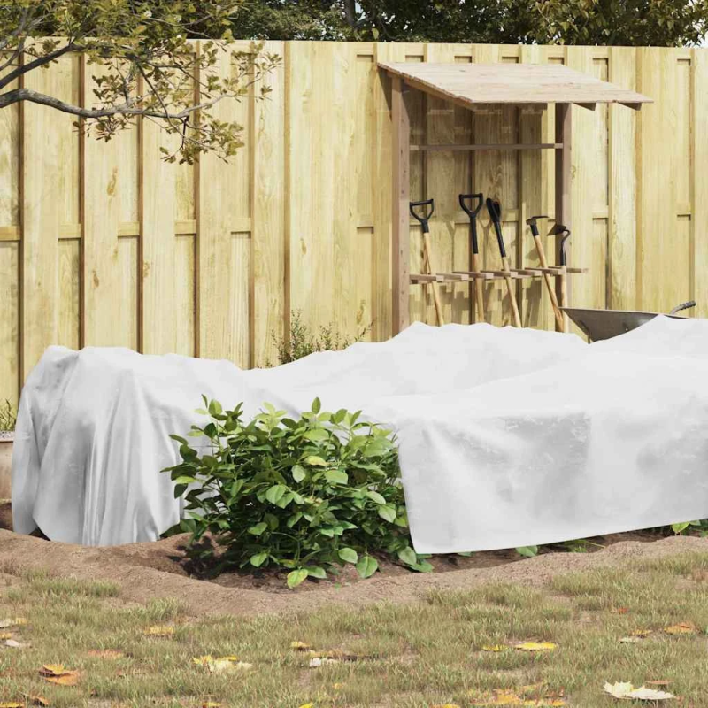 vidaXL Sals aizsardzības augu flīss Balts 20 x 3,2 m Nesintētā auduma