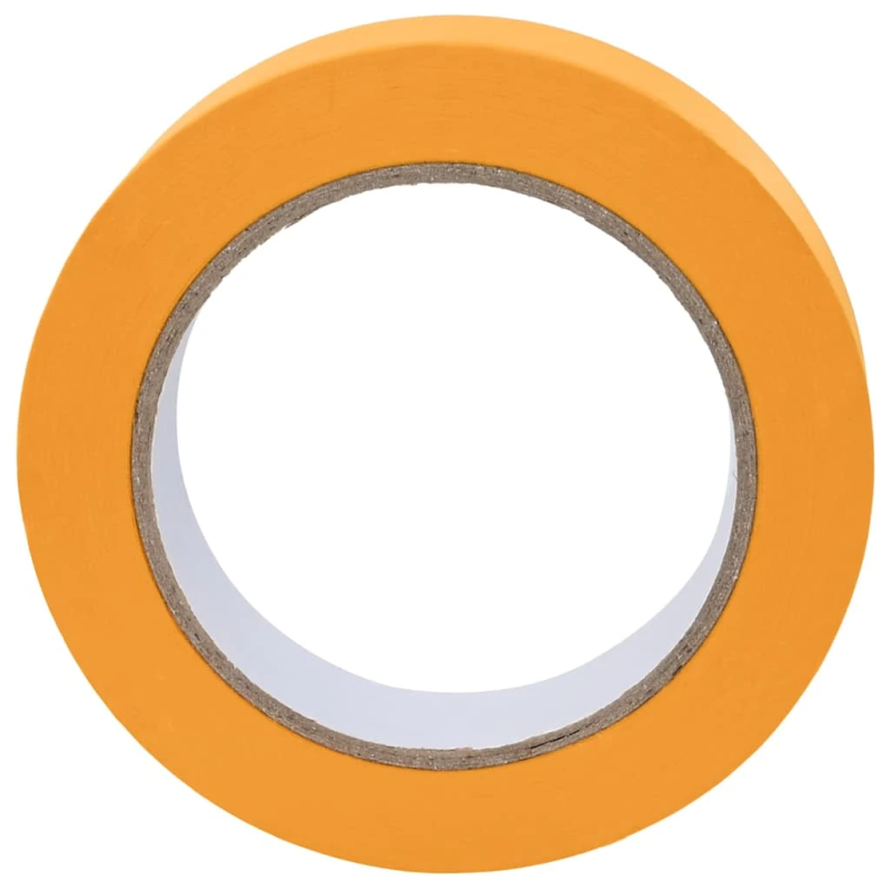 vidaXL Gleznotāja maskēšanas lentes 12 pcs Dzeltena 25mm x 50m Papīrs