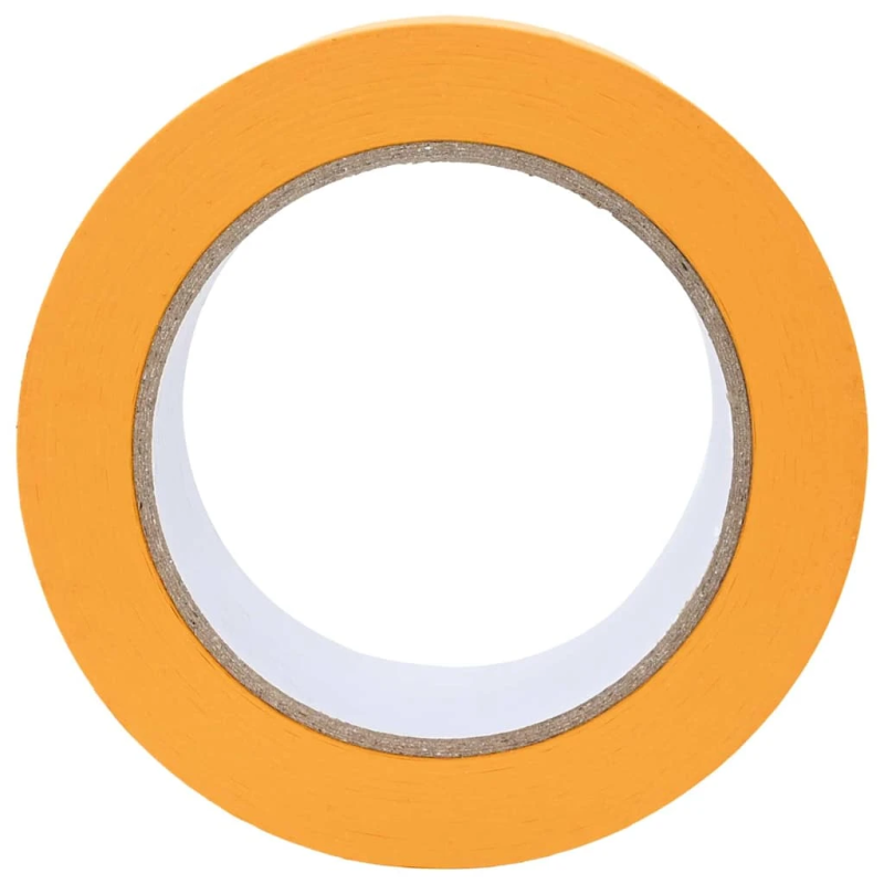 vidaXL Gleznotāja maskēšanas lentes 6 pcs Dzeltena 50mm x 50m Papīrs
