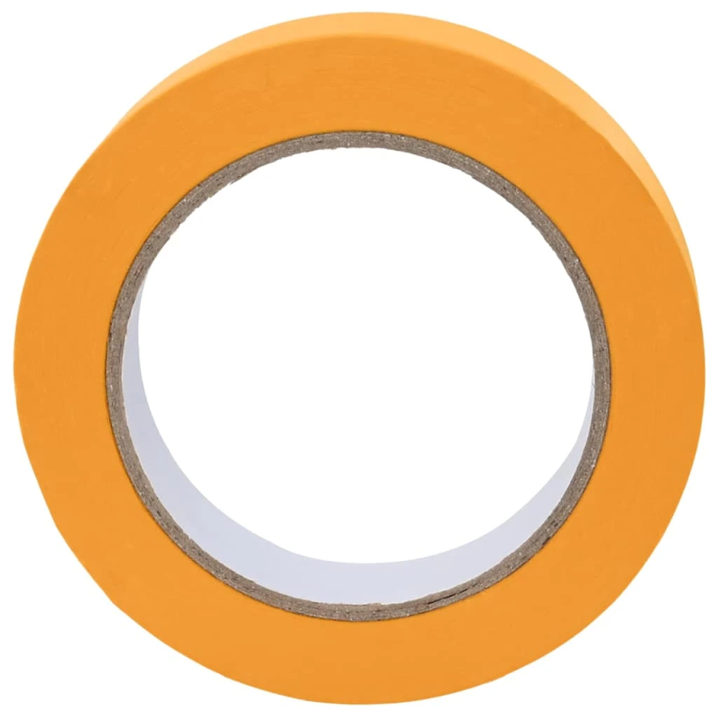 vidaXL Gleznotāja maskēšanas lentes 12 pcs Dzeltena 50mm x 50m Papīrs