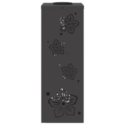 vidaXL Saules LED ceļa gaisma 2 pcs Melna Auksti velmēts tērauds