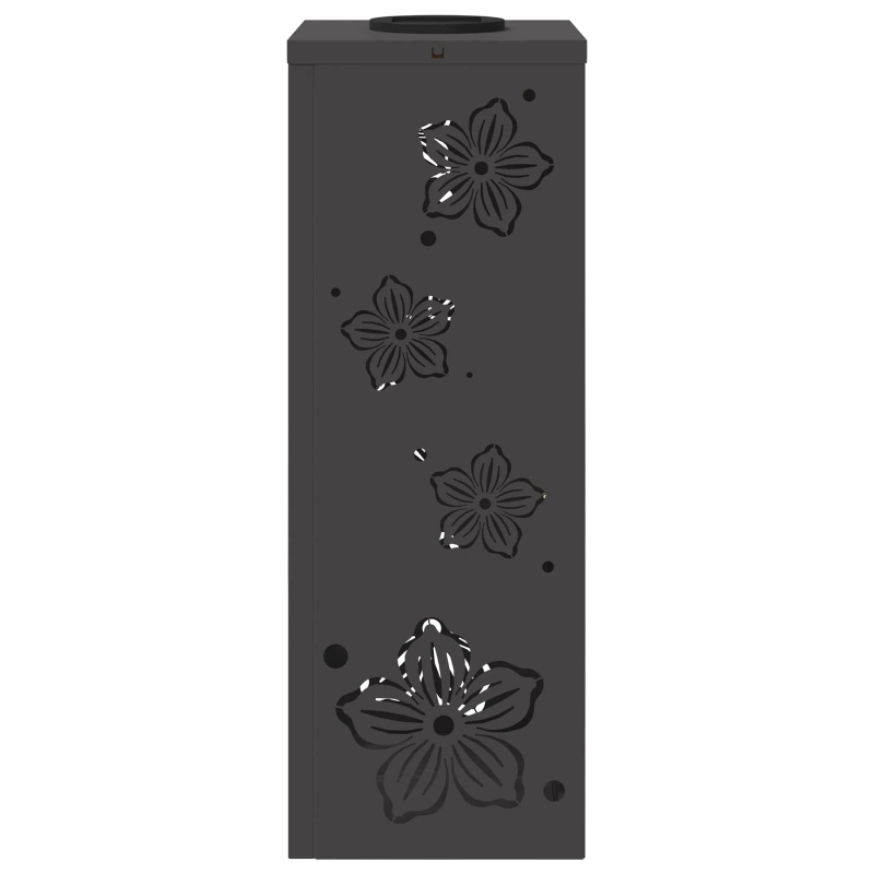 vidaXL Saules LED ceļa gaisma 2 pcs Melna Auksti velmēts tērauds