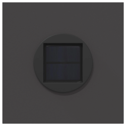 vidaXL Saules LED ceļa gaisma 2 pcs Melna Auksti velmēts tērauds