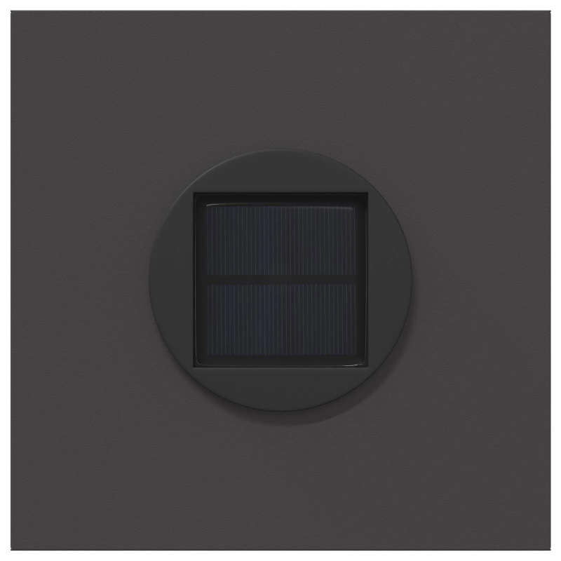 vidaXL Saules LED ceļa gaisma 2 pcs Melna Auksti velmēts tērauds