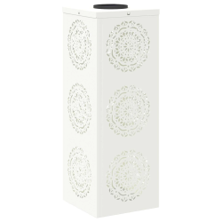 vidaXL Saules LED ceļa gaisma 2 pcs Balts Auksti velmēts tērauds