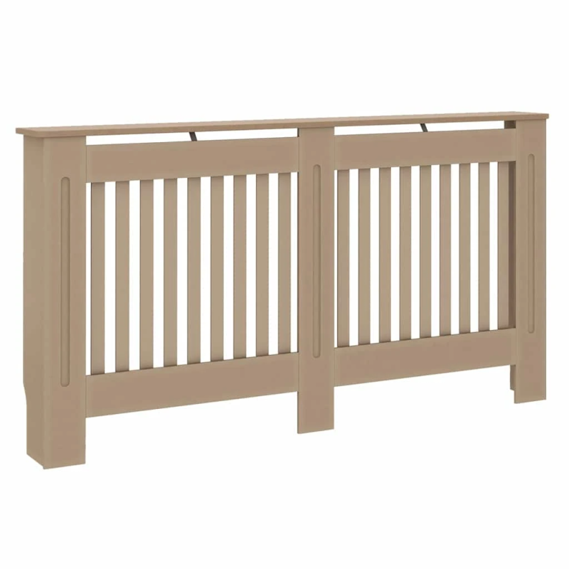 vidaXL Radiatora Vāks 2 pcs Brūna 152 x 19 x 81,5cm Inženierijas koks