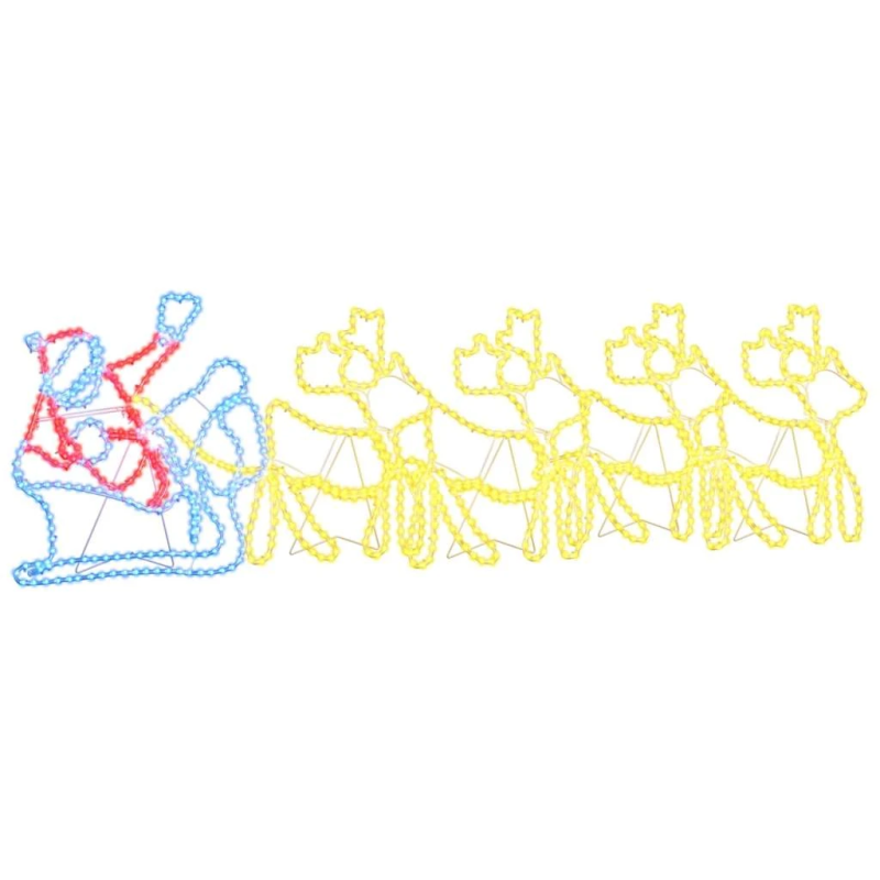 vidaXL Ziemassvētku dekorācija Daudzkrāsains 69 x 79 cm PVC