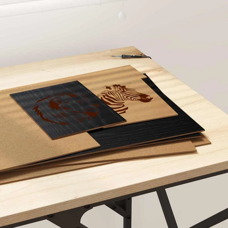 vidaXL Dekora Paneli 50 pcs Melns ozolkoks 30 x 42 x 0.27 cm