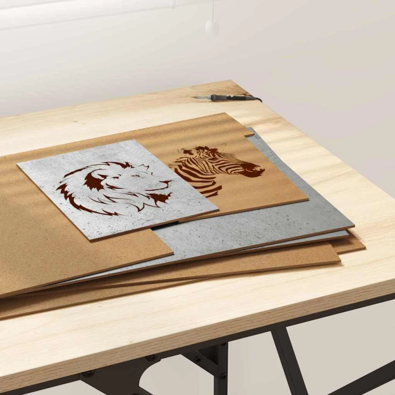 vidaXL Dekora Paneli 50 pcs Betona pelēks 30 x 42 x 0.27 cm