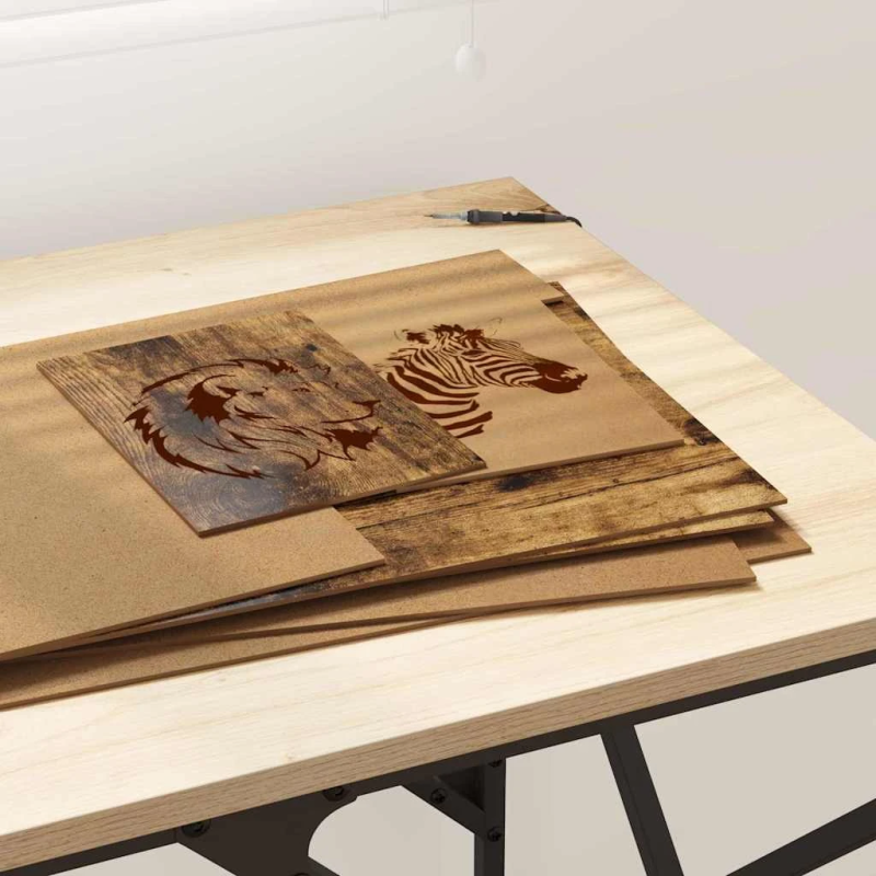 vidaXL Dekora Paneli 12 pcs Dūmaka ozols 30 x 42 x 0.27 cm