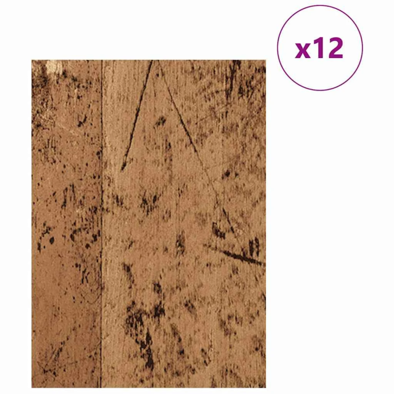 vidaXL Dekora Paneli 12 pcs Vecs koks 30 x 42 x 0.27 cm