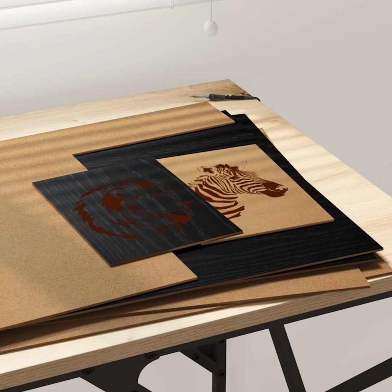 vidaXL Dekora Paneli 12 pcs Melns ozolkoks 40 x 60 x 0.27 cm