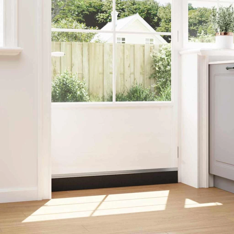 vidaXL Pašlīpojošas durvju birstes 6 pcs Sudraba 100 cm