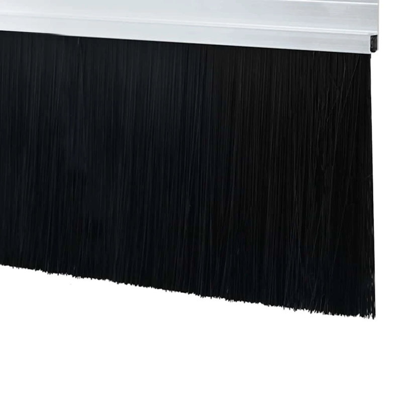 vidaXL Pašlīpojošas durvju birstes 12 pcs Sudraba 100 cm