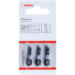 Skrūvgrieža uzg.T20-25-30 3 gab.- Impact, L 25