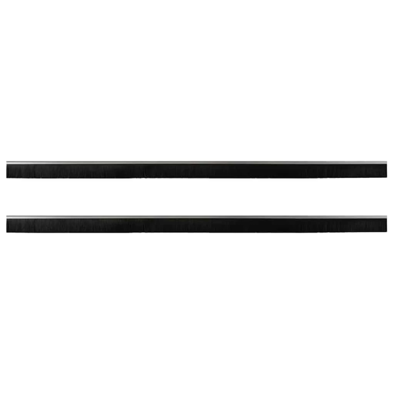 vidaXL Pašlīpojošas durvju birstes 2 pcs Sudraba 100 cm