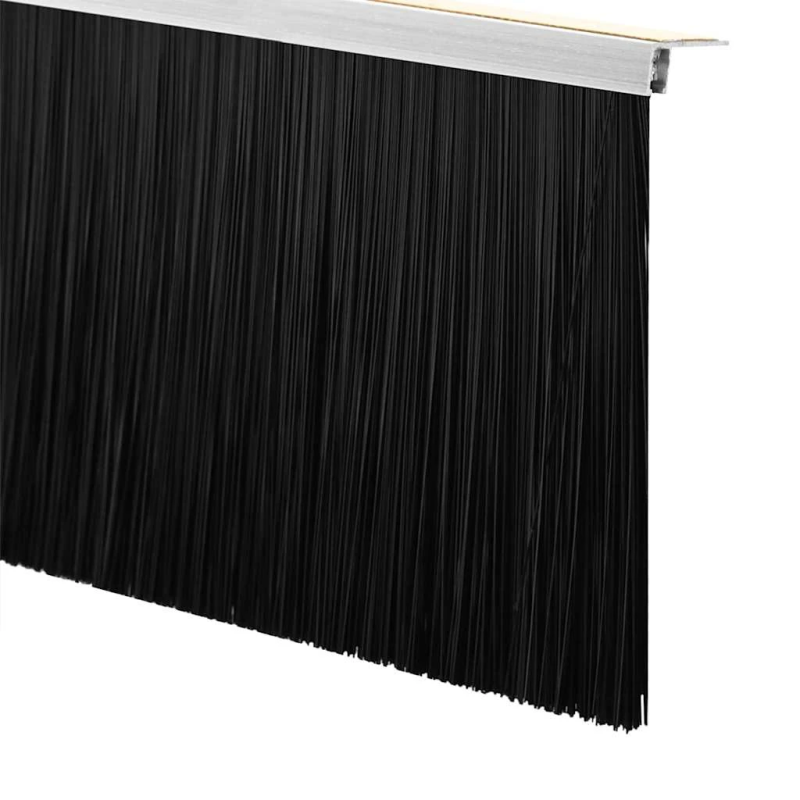 vidaXL Pašlīpojošas durvju birstes 2 pcs Sudraba 100 cm