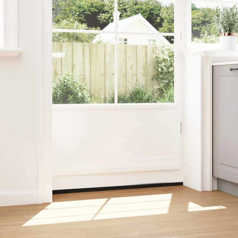 vidaXL Pašlīpojošas durvju birstes 12 pcs Sudraba 100 cm