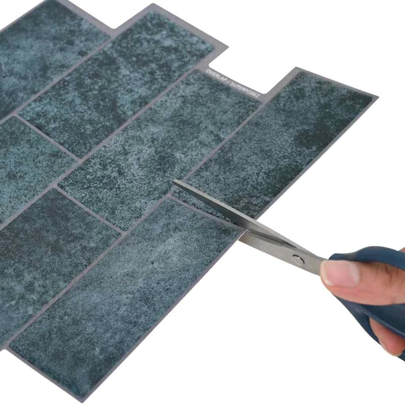 vidaXL Metro flīze 20 pcs Zils zaļš 29 x 21 cm Poliuretāns un PET