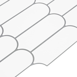 vidaXL Dekoratīvās uzlīmes 20 pcs Balta pelēka 30 x 30 x 0,8 cm