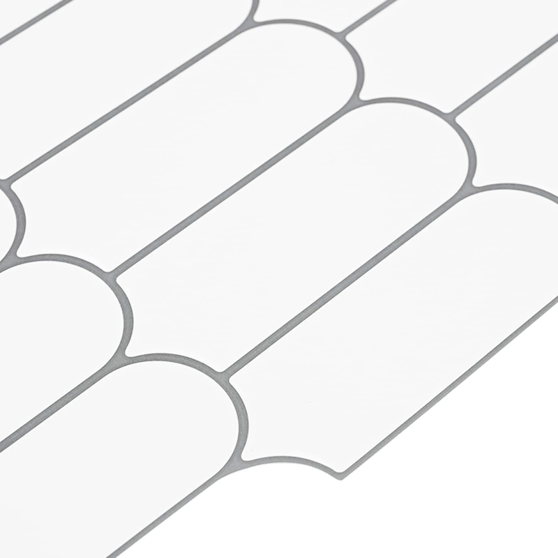 vidaXL Dekoratīvās uzlīmes 20 pcs Balta pelēka 30 x 30 x 0,8 cm