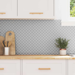 vidaXL Lanturn Flīze 50 pcs Pelēka 27 x 27 cm Poliuretāns un PET