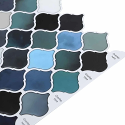 vidaXL Lanturn Flīze 20 pcs Zils zaļš 27 x 27 cm Poliuretāns un PET