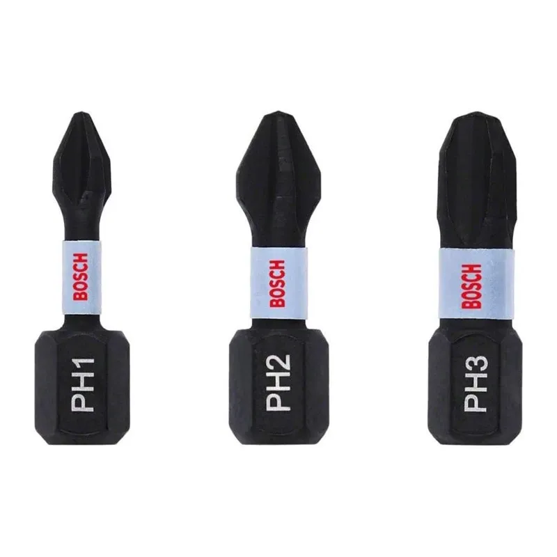 Screw bits bosch 25mm ph1-2-3 3pcs