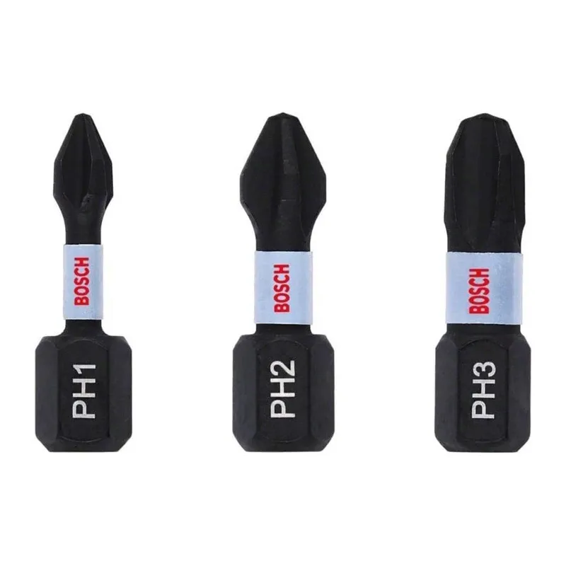 Screw bits bosch 25mm ph1-2-3 3pcs