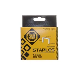 Скобы для степлера Forte Tools 1014HD, 10.8 мм x 1.25 мм, 2000 шт.