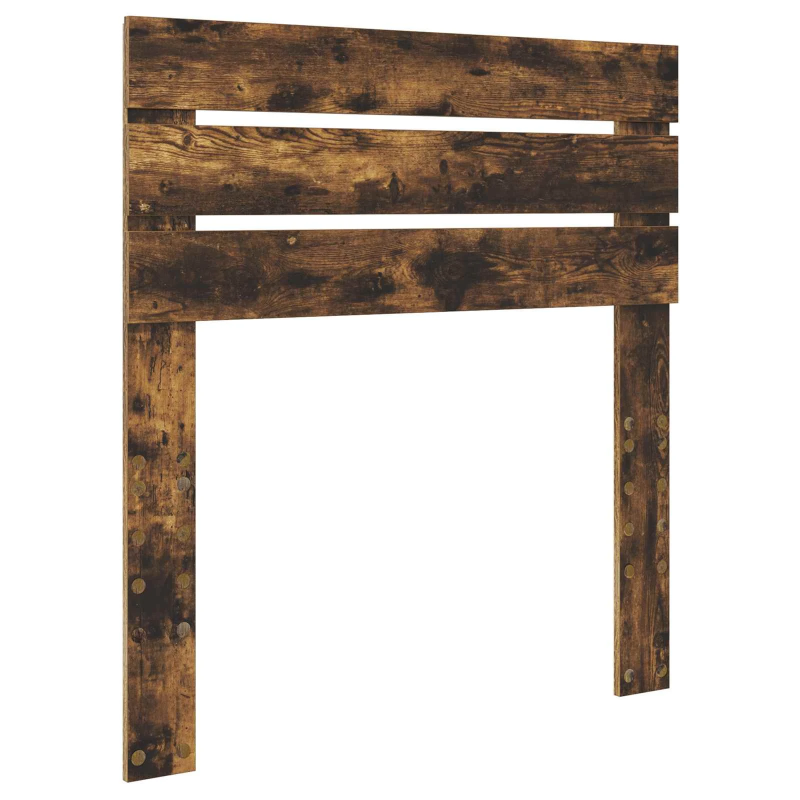 vidaXL Gultas rāmis Dūmaka ozols 90 x 190 cm Inženieru koks