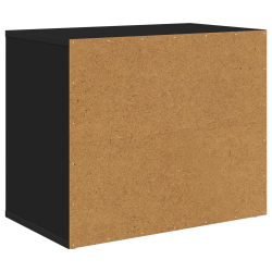 vidaXL Kaķu māja Melna 51 x 30 x 42 cm Inženierijas koks