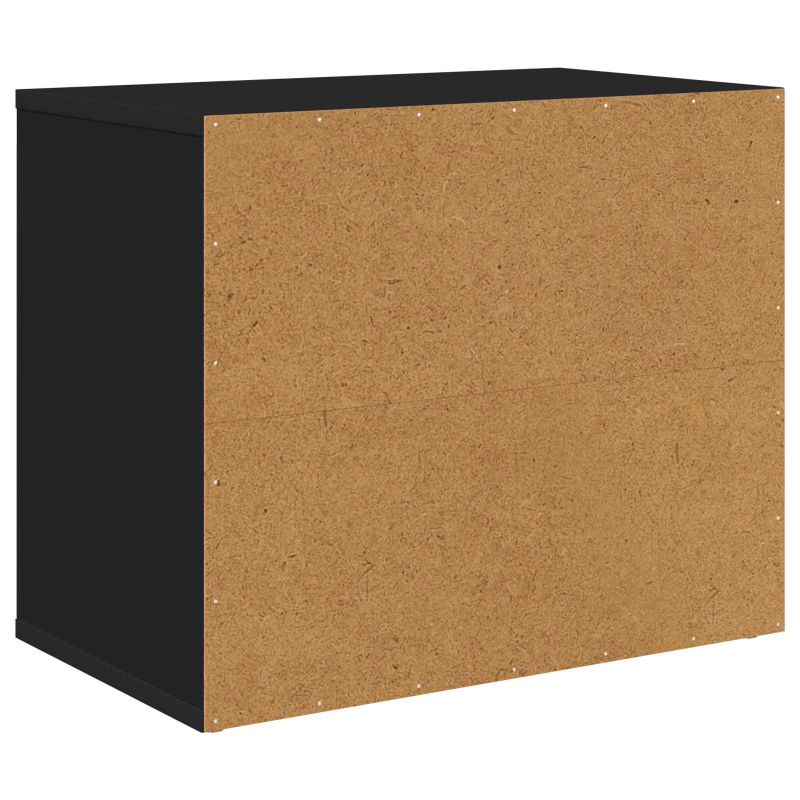 vidaXL Kaķu māja Melna 51 x 30 x 42 cm Inženierijas koks