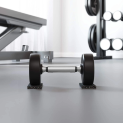 vidaXL Gumijas rullis Melna Gumija