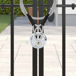 vidaXL Disku slēdzenes ar atslēgām 2 pcs Sudraba 9 x 2.8 x 9 cm