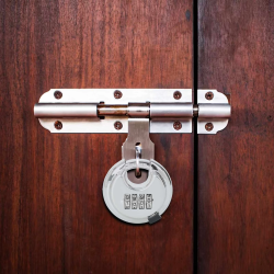 vidaXL Discus Lock ar atslēgām 2 pcs Sudraba 7 x 2.3 x 7 cm