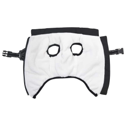 vidaXL Suņu mētelis ar jostas Melna XL Fleece un Poliesters