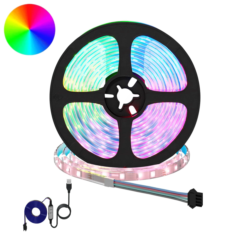 vidaXL LED stripa 4 pcs Melna un caurredzama 550 x 0,8 x 0,3 cm