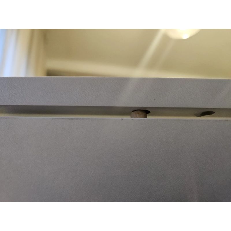 Nocenota prece - Šauri glabāšanas ratiņi, balti, 48x13x68 cm, konstruēts koks