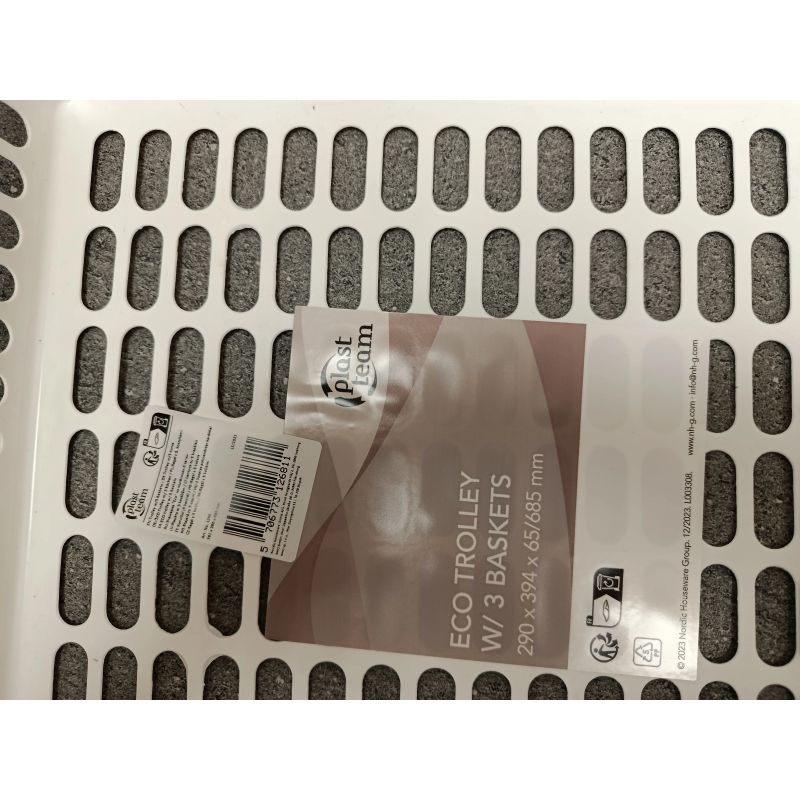 Nocenota prece - Plaukts uz riteņiem, balts 39.4x29x10cm