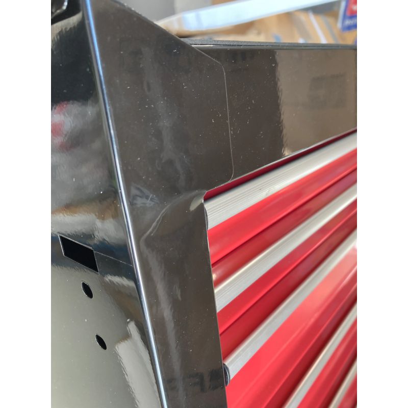 Nocenota prece - Darbnīcas instrumentu ratiņi +7 atvilktnes, sarkani/melni-