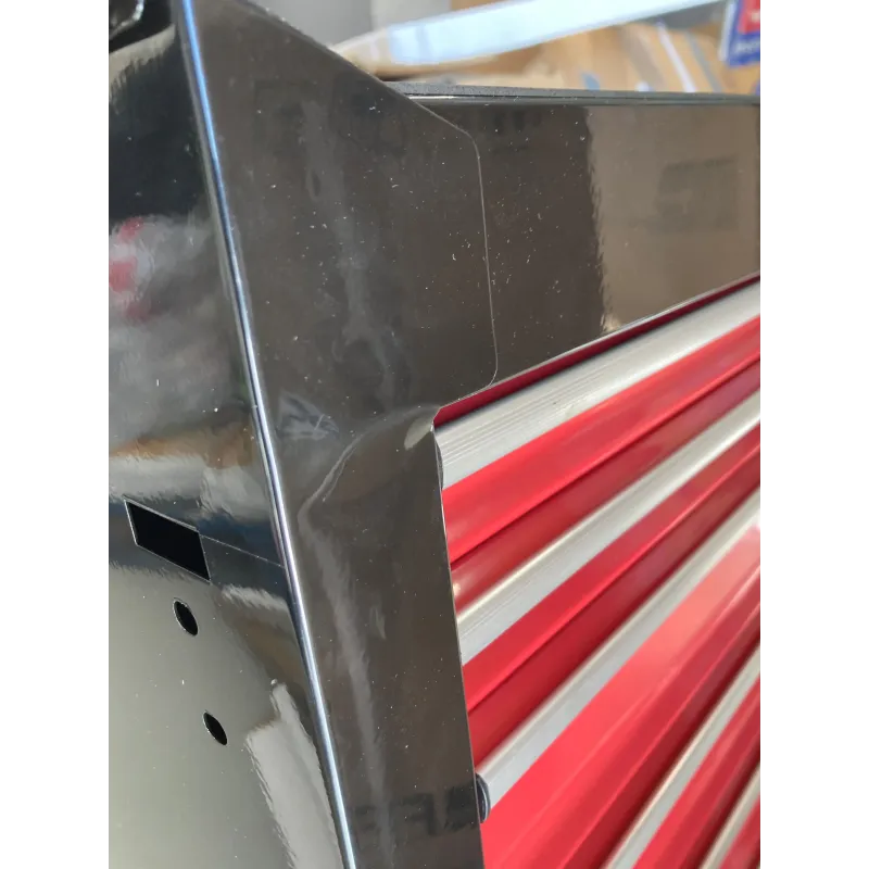 Nocenota prece - Darbnīcas instrumentu ratiņi +7 atvilktnes, sarkani/melni-