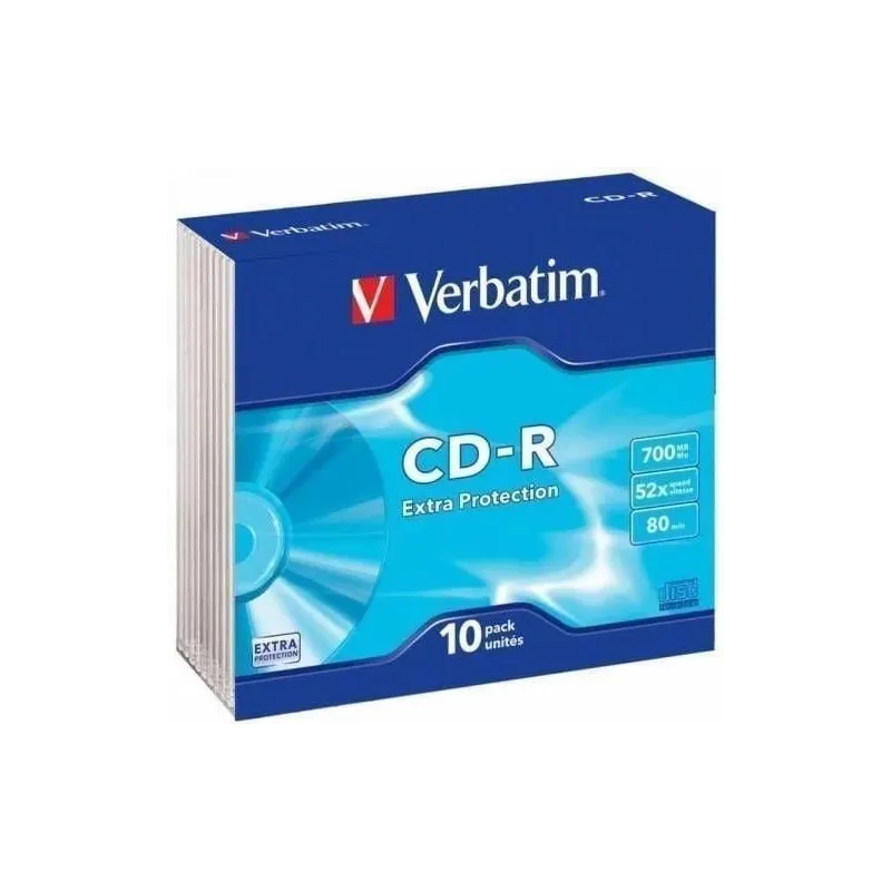 Datu nesējs Verbatim, 700 MB, 10gab.