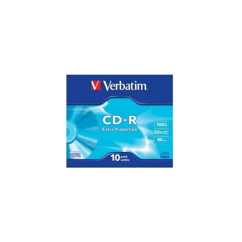 Datu nesējs Verbatim, 700 MB, 10gab.