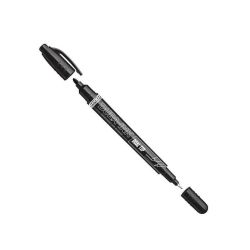 Marķieris dura-ink dualtip 0.8-1.5 melns