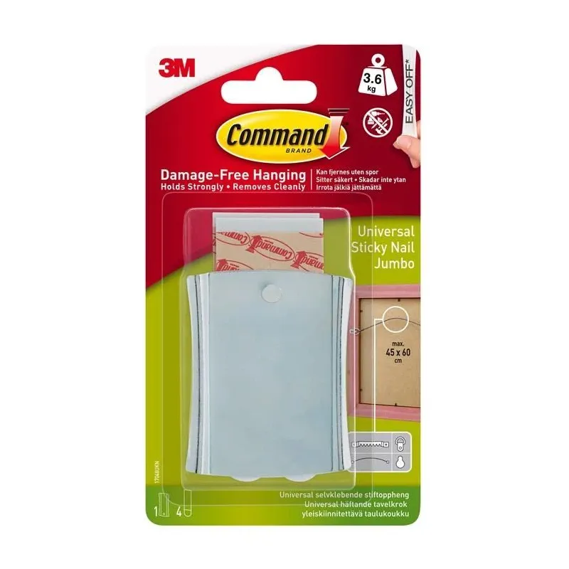 Rāmja āķis 3M T17048C, sudraba krās.