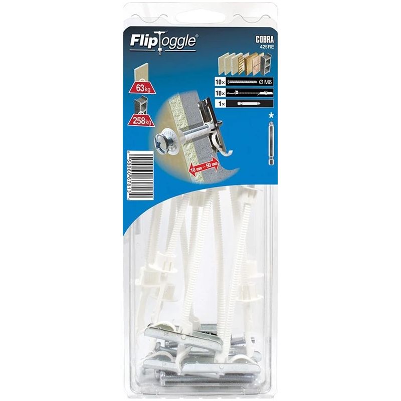 Dībelis ģipškartonam 6x77 mm 10 gab.