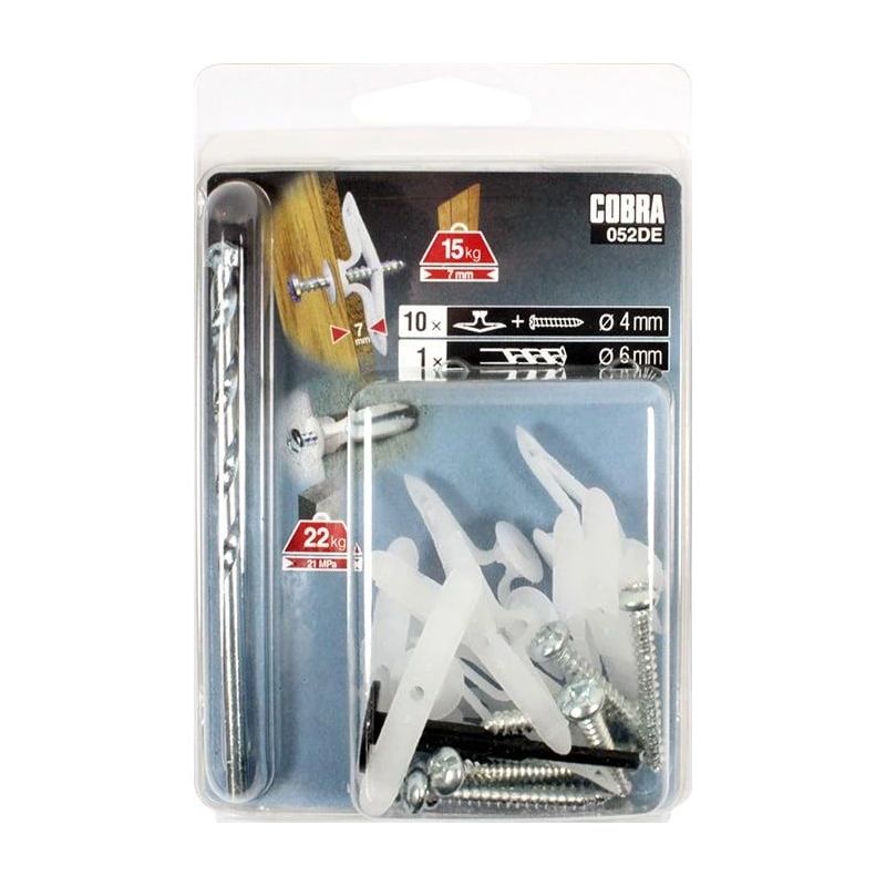 GKP ķīļi. 7,4 x 26 mm. nailona. 10 gab.